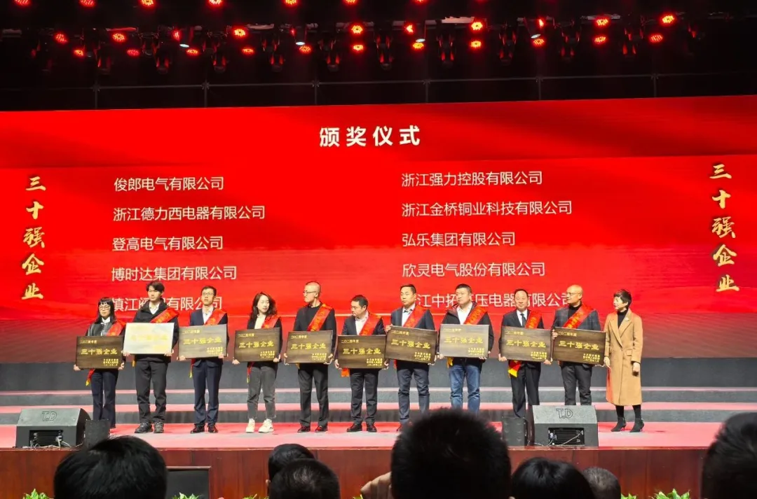  喜报丨俊郎电气在柳市镇高质量发展大会上喜获殊荣